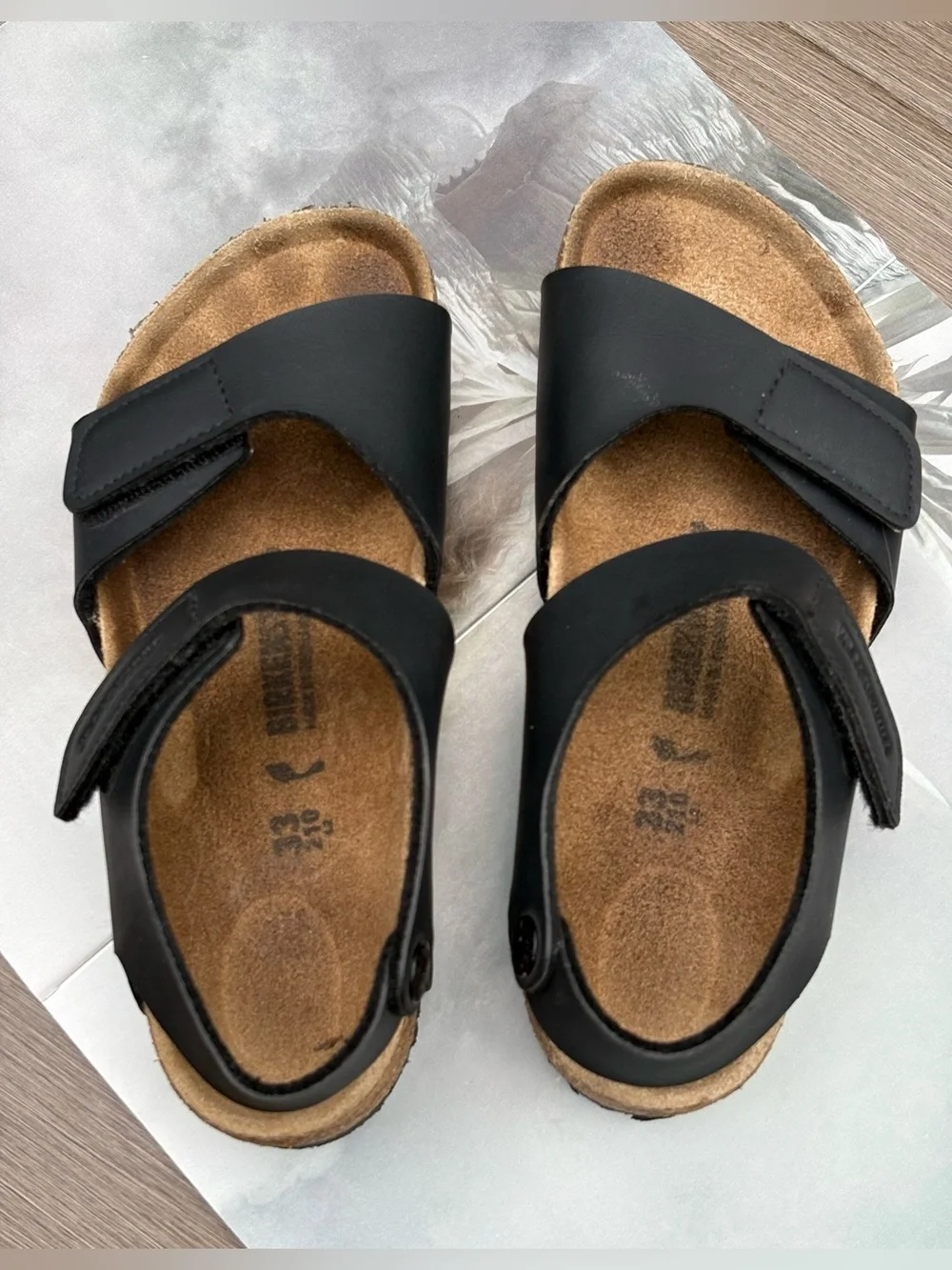 Birkenstock Palu Kids Strap Sandals In Black Size 33 / Narrow